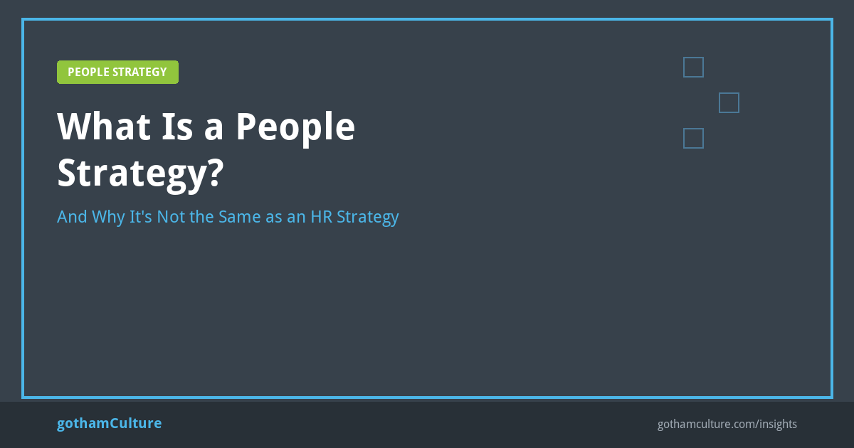 What is a people strategy and how it aligns workforce planning with business goals
