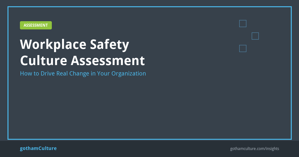 Workplace safety culture assessment with team members reviewing safety protocols